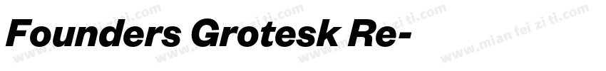 Founders Grotesk Re字体转换
